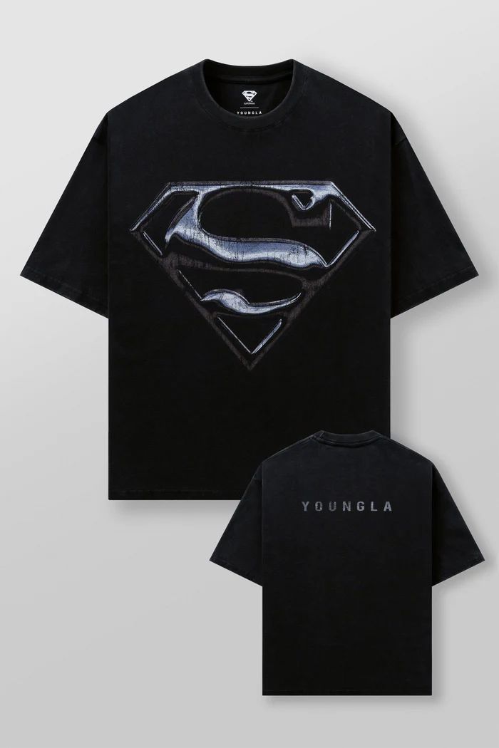 YoungLA Superman Graphic Tees Chrome Logo_2