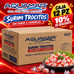 X CAJA DE SURIMI TROCITOS AQUAMAR  CON 12 PZ 