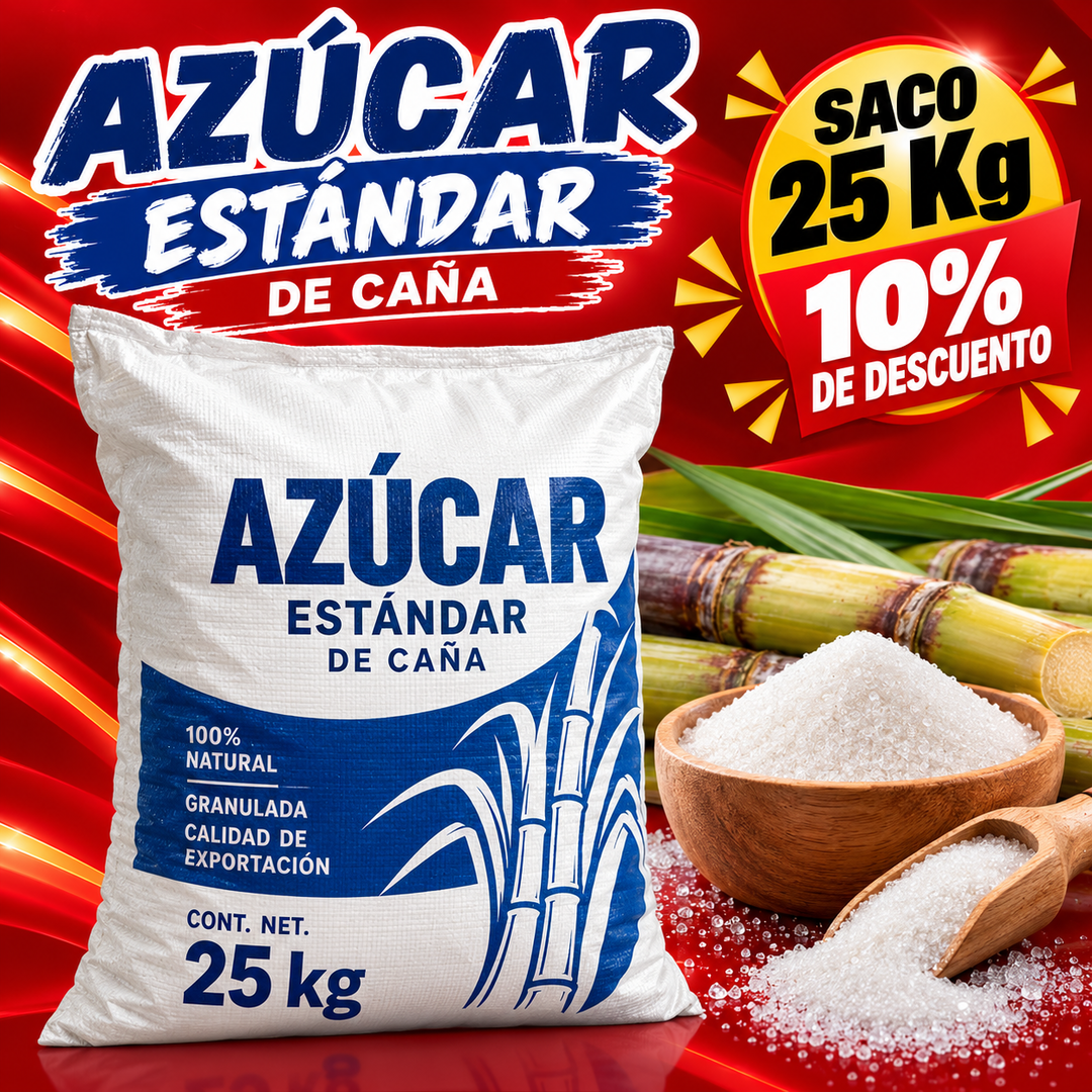 X SACO DE AZUCAR 25 KG