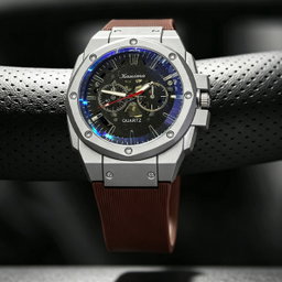 Kanima Men's Quartz Skeleton Luxury Watch.