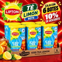 X CAJA DE  TE LIPTON BOTE 2.54 KG  CON 6 PZ