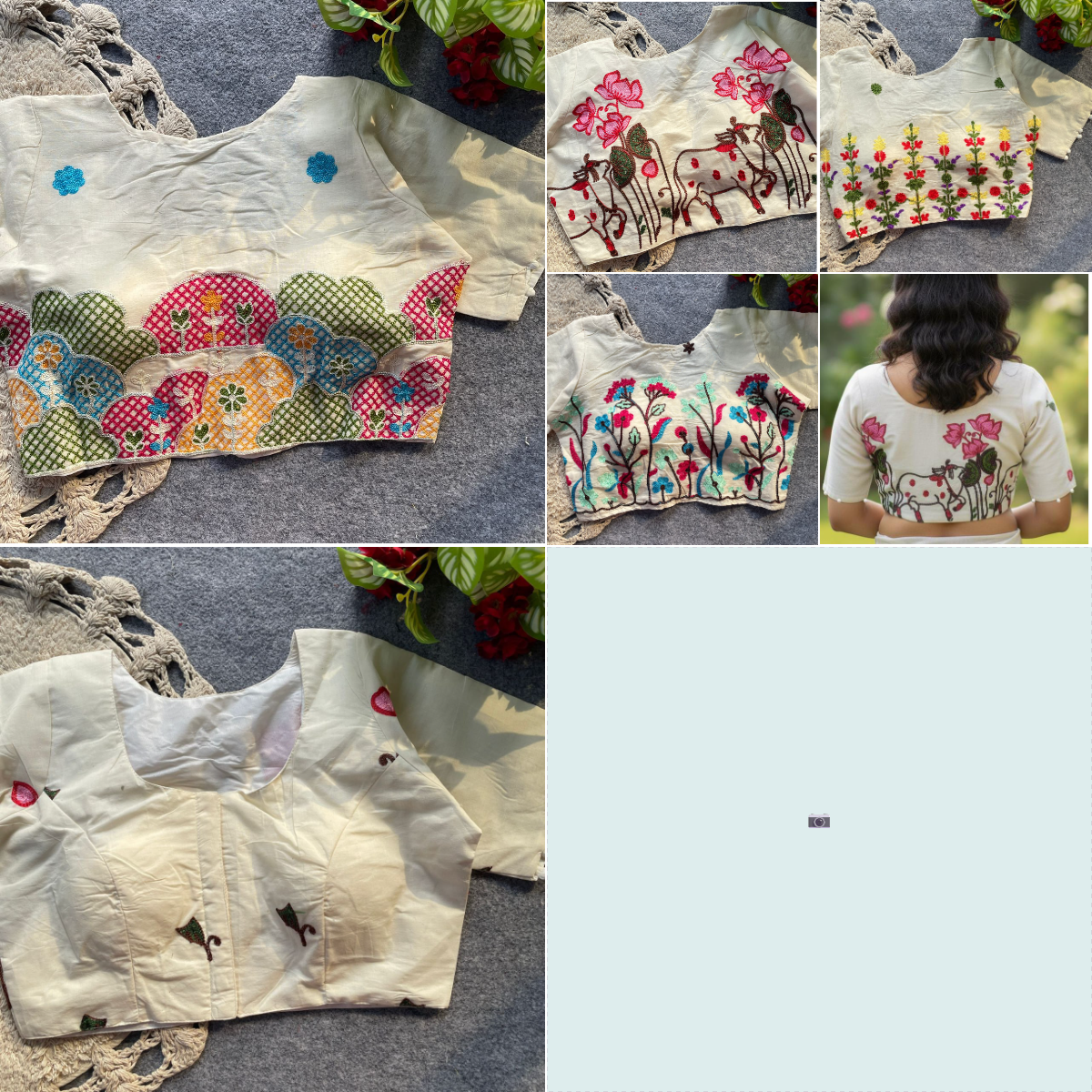 KHADI COTTON SHORT SLEEVE BLOUSE