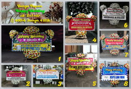 Bunga papan wedding 600k