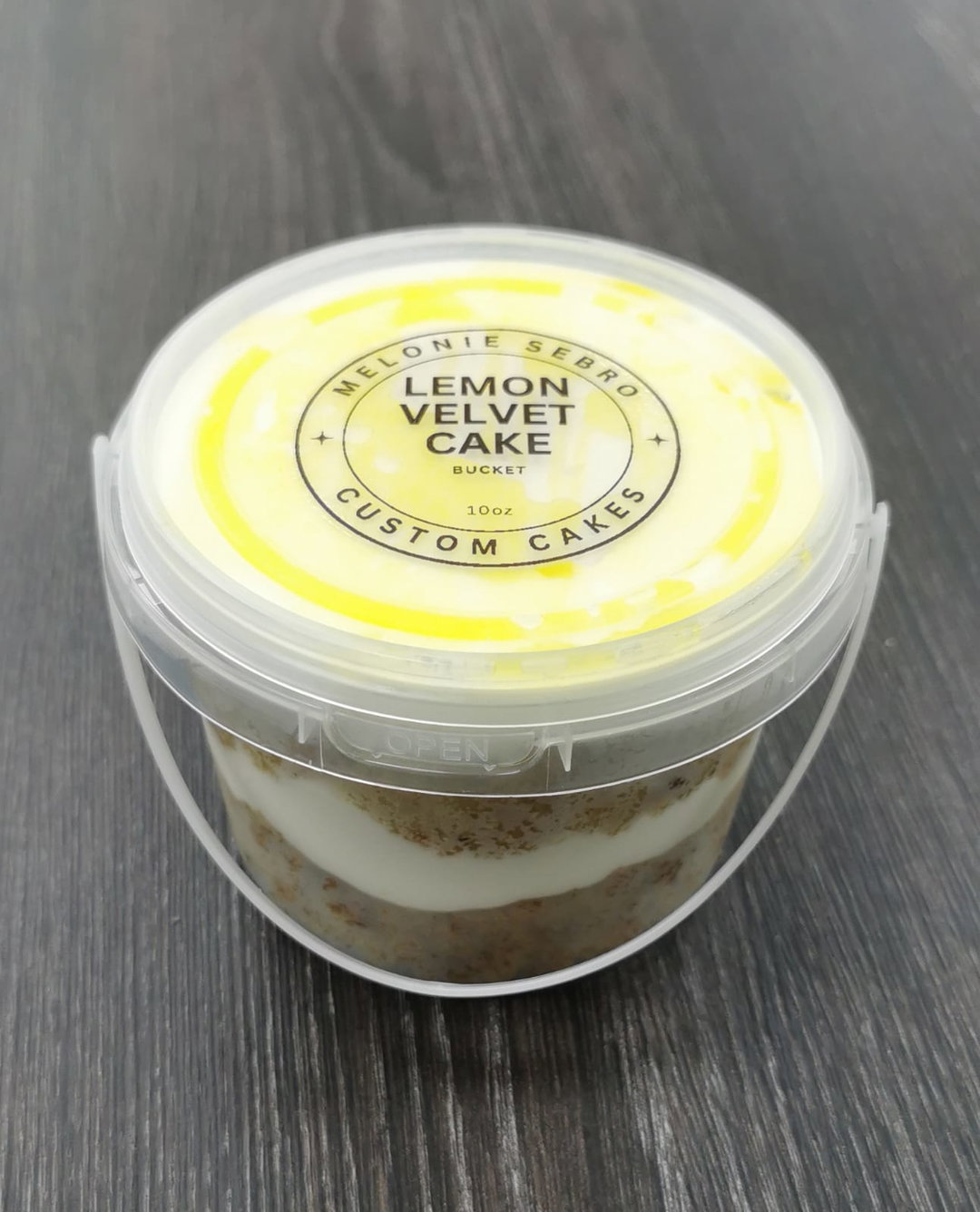 Lemon Velvet Cake Bucket