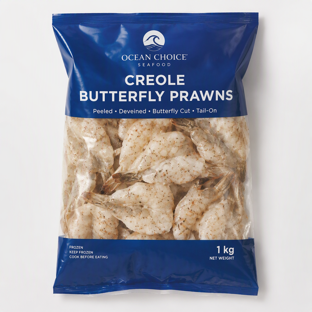 Creole Butterfly Prawns