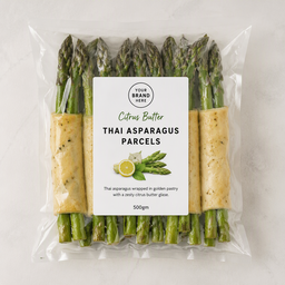 Citrus Butter Thai Asparagus Parcels