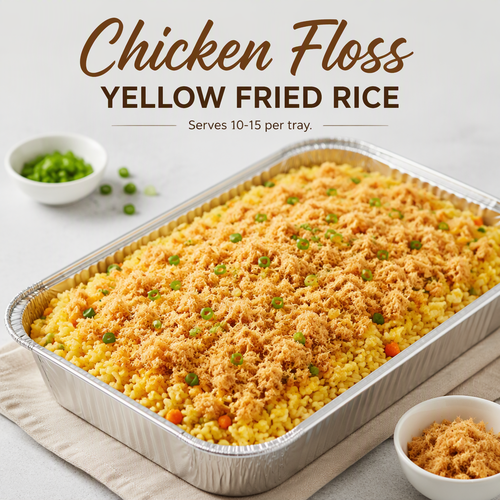 Chicken Floss Yellow Fried Rice