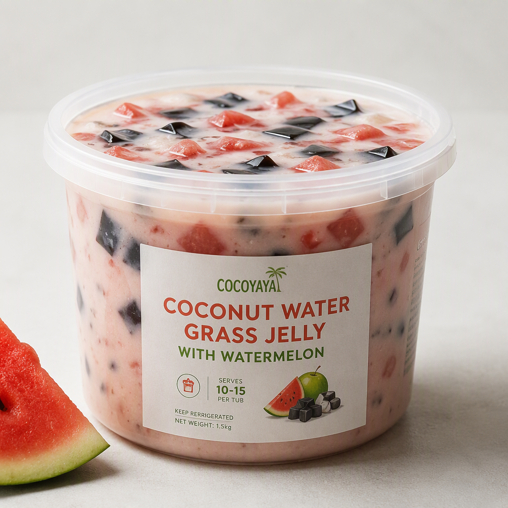 Coconut Water Grass Jelly with Watermelon_0