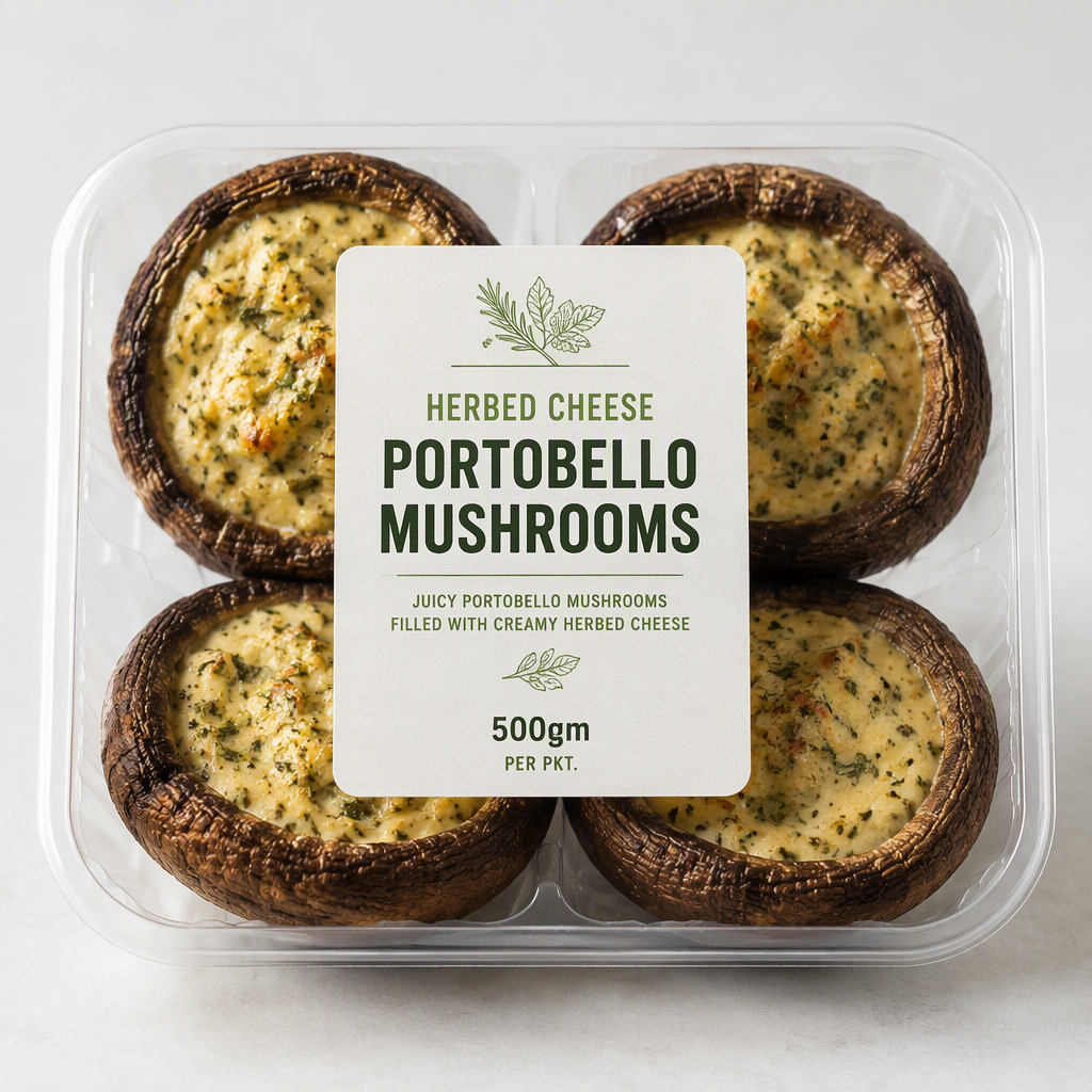 Herbed Cheese Portobello Mushrooms