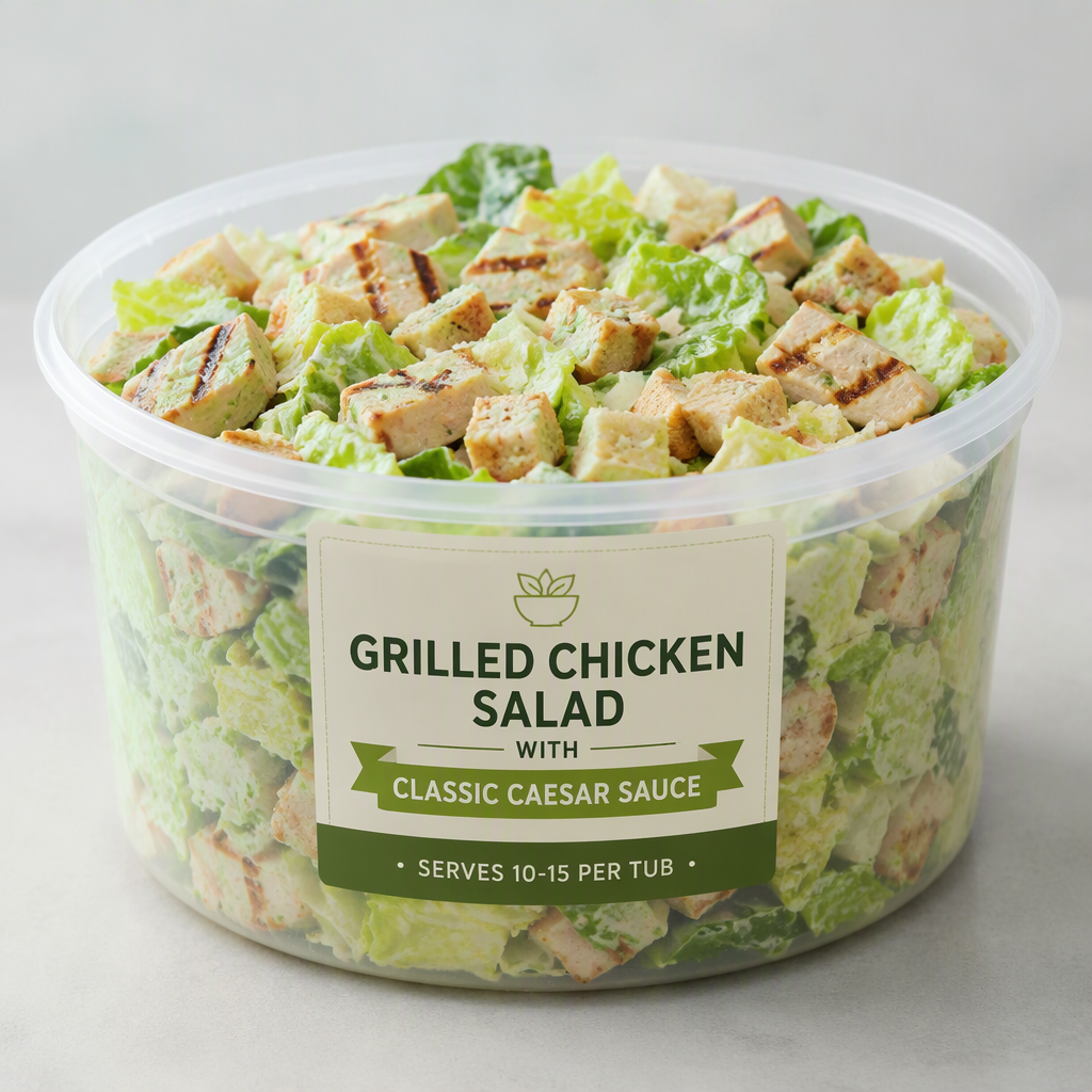 Grilled Chicken Salad with Classic Caesar Sauce