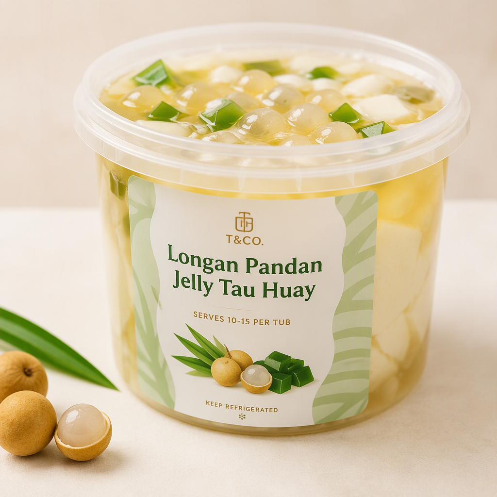 Longan Pandan Jelly Tau Huay
