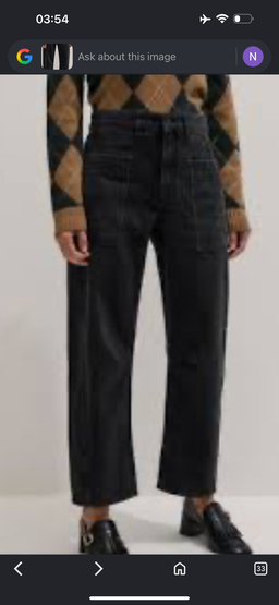 ME+EM Black Patch Pocket Engineered Jeans