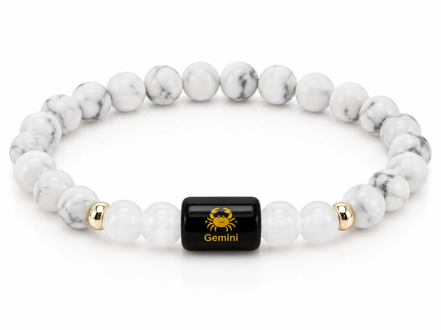 White Howlite bracelet_0
