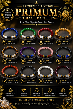 Premium Zodiac Bracelet Collection featuring 12 zodiac signs
