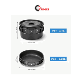  Camping cookware Set