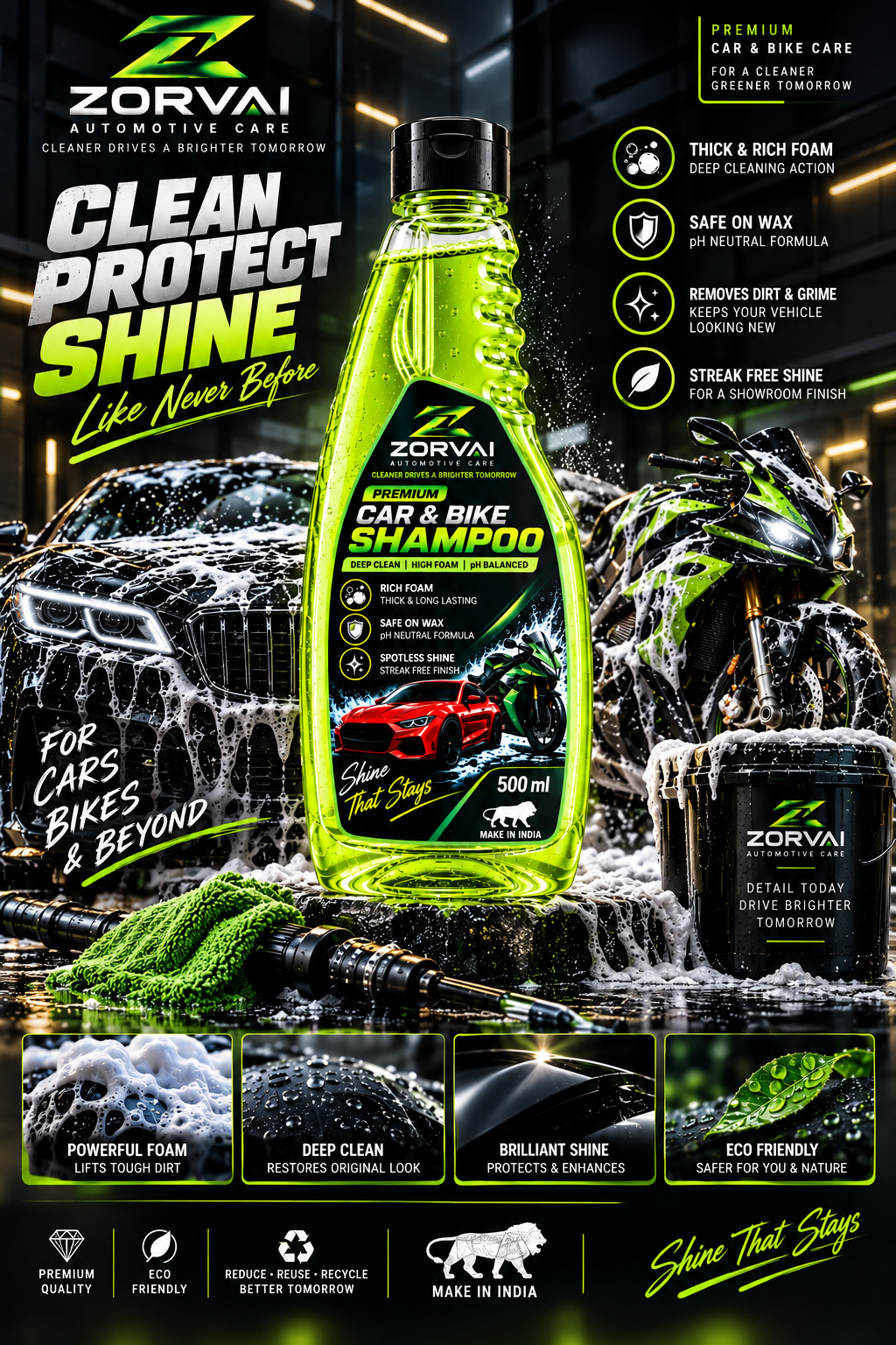 ZORVAI SNOW FOAM SHAMPOO 500ML