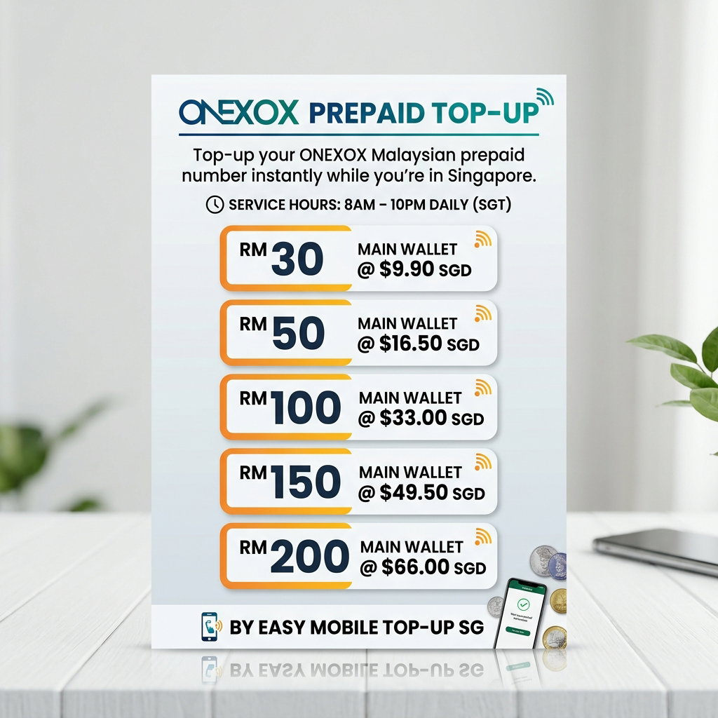 ONEXOX Prepaid Top-up