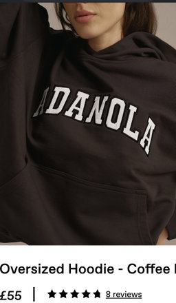 Adanola Oversized Hoodie - Coffee Bean