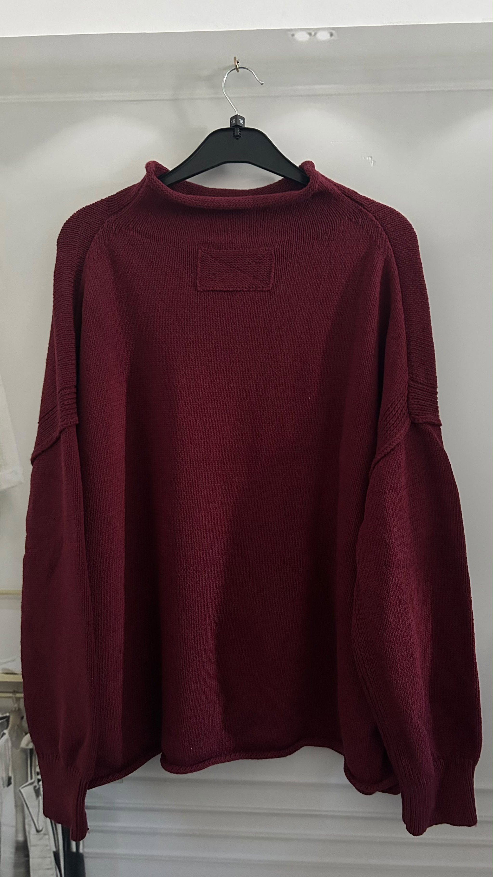 Free People Burgundy Torres Roll Neck Sweater_6
