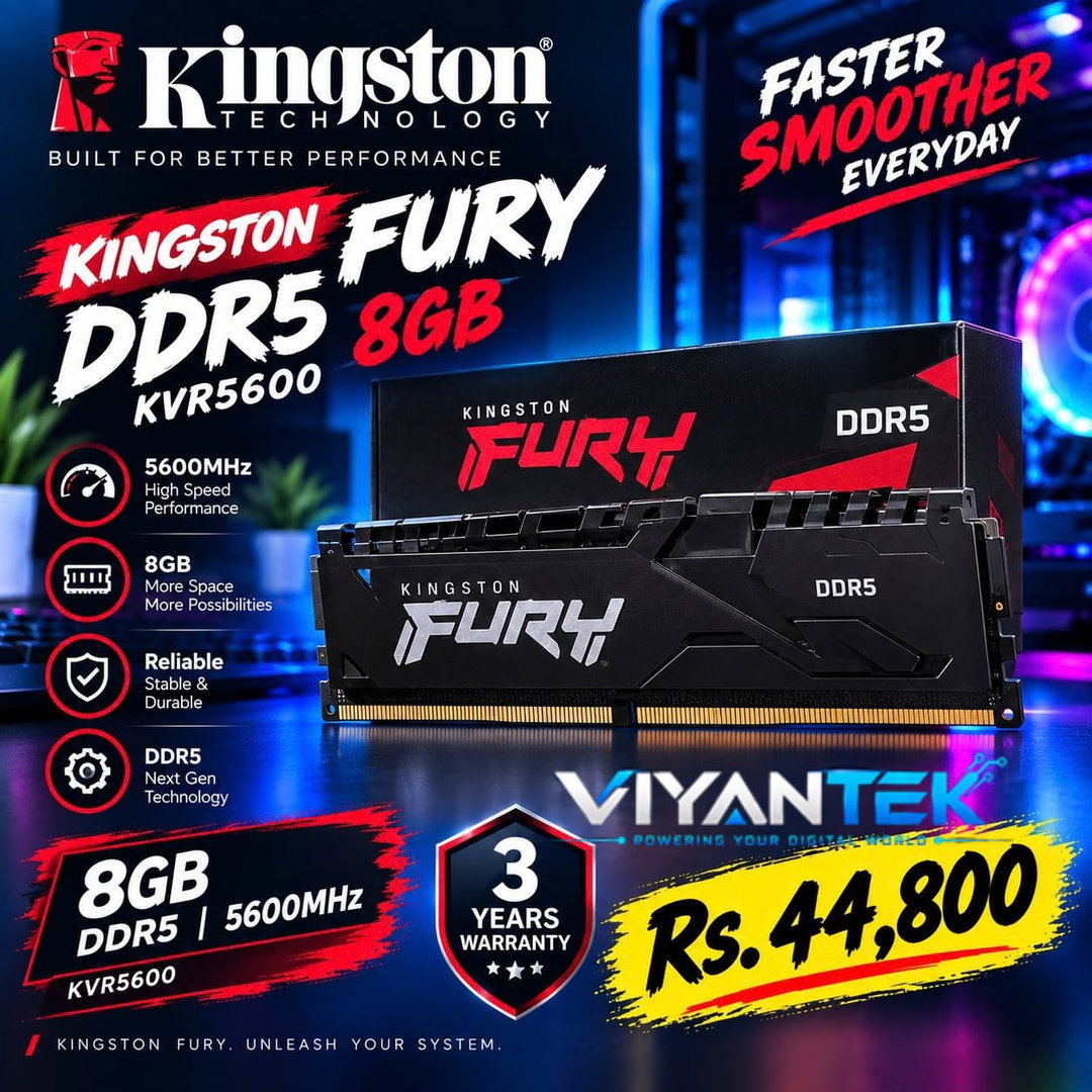 KINGSTON 8GB DDR5 KVR5600 RAM