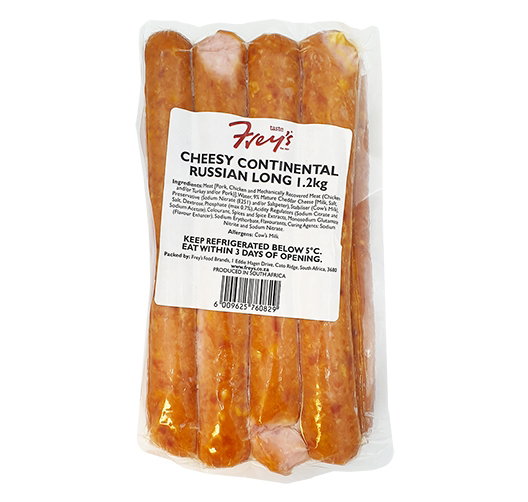 FREYS PREMIUM LONG CHEESE RUSSIANS 1.2KG <<< Econo Foods >>>