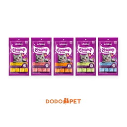 Whiskas Creamy Treats 4 pcs – Lickable Cat Treats (5 Flavours)
