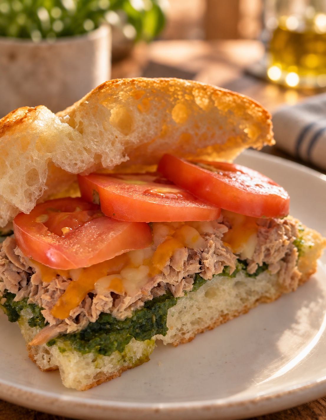 (SAT ONLY) FOCACCIA SANDWICH - THE PESTO CATCH_0