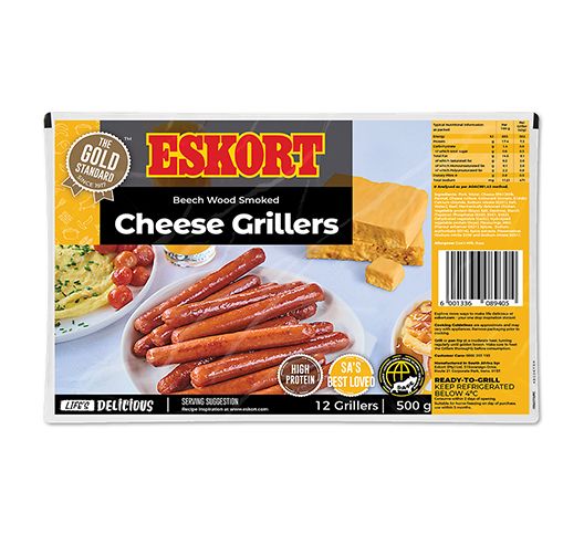 ESKORT CHEESE GRILLERS 500G Code: ESKLONGC-U <<< Econo Foods >>>