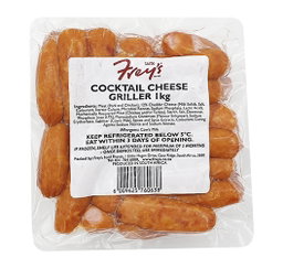 FREYS COCKTAIL CHEESE GRILLERS 1KG Code: COCKU <<< Econo Foods >>>