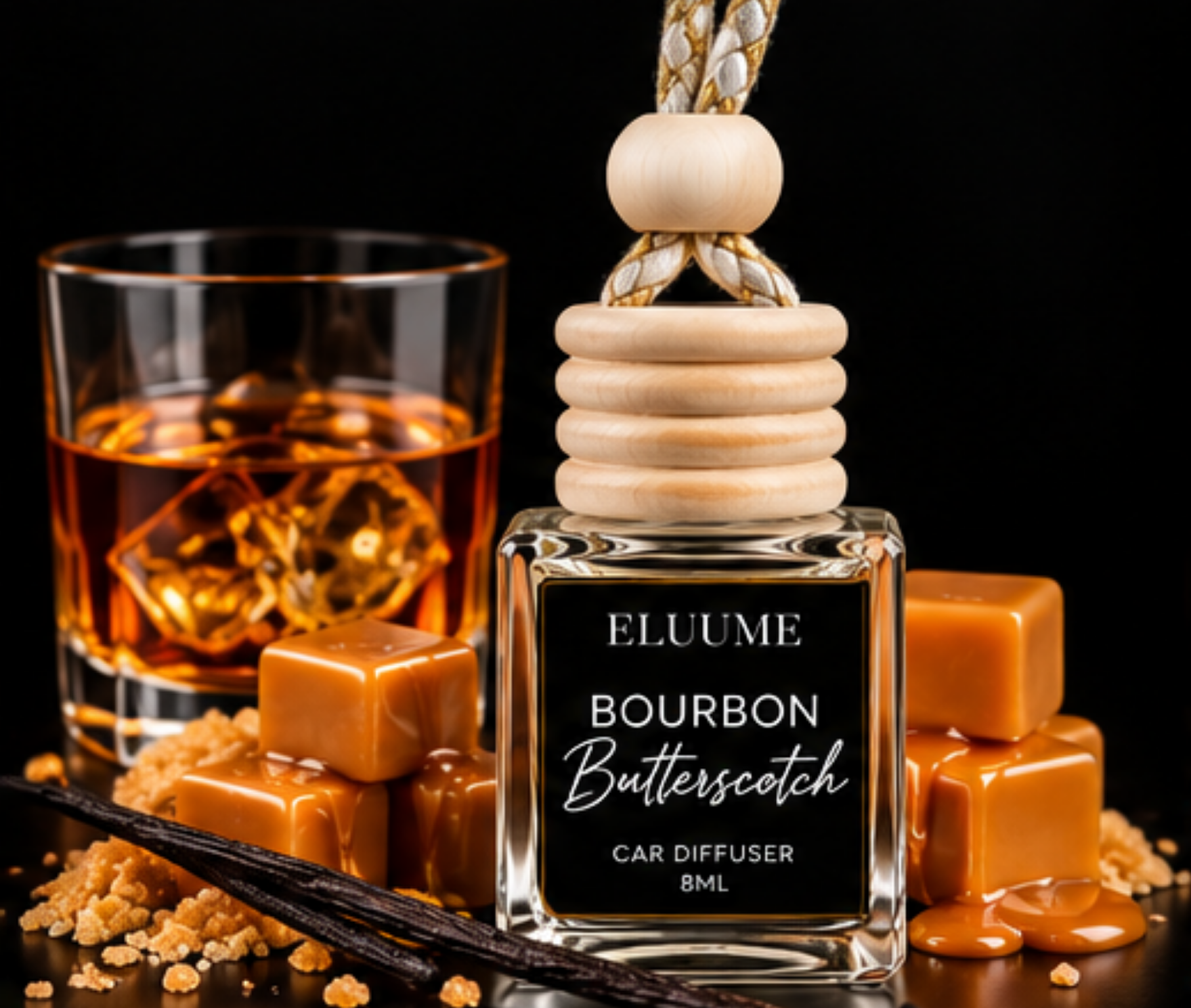 Bourbon Butterscotch Car Diffuser 8ml _0