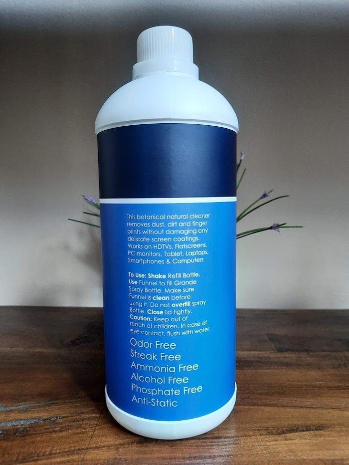 Lulu Leaf Screen Cleaner 240 ml + Micro Fiber Cloth + 1 Liter Refill_1