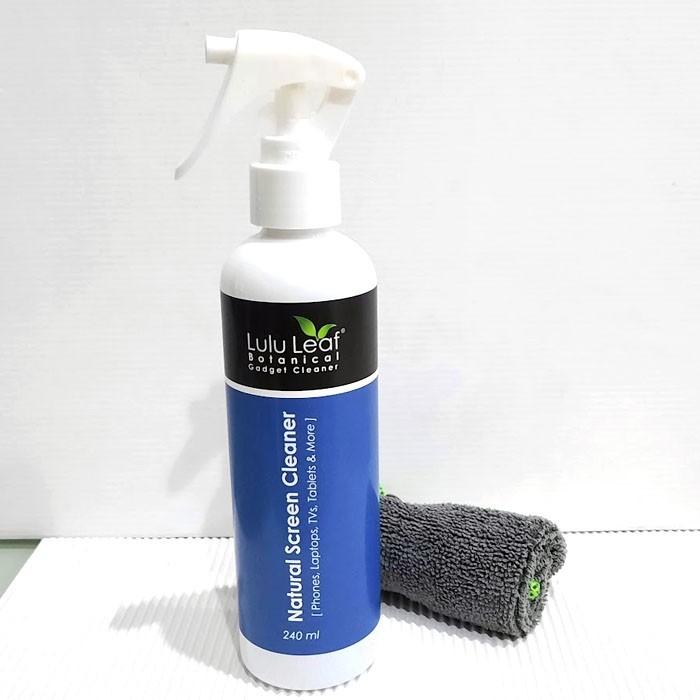 Lulu Leaf Screen Cleaner 240 ml + Micro Fiber Cloth + 1 Liter Refill_2