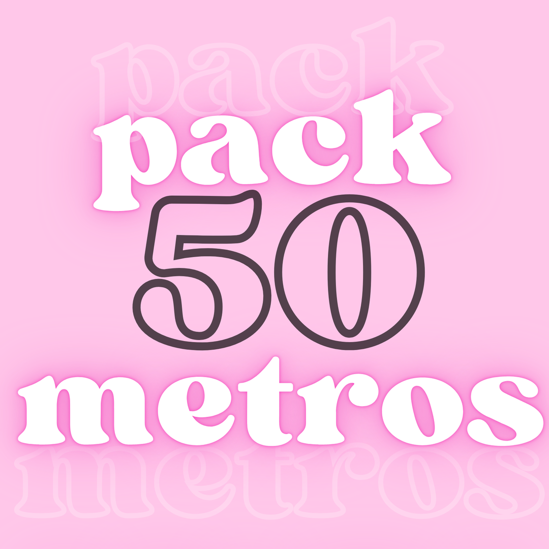 PACK 50 METROS - ETIQUETAS TEXTILES ALGODÓN Y/O RASO- 🩷COMBINA COMO QUIERAS🩷  