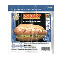 ESKORT SMOKED VIENNAS 1 KG Code: ESKSMVIEU <<< Econo Foods >>>