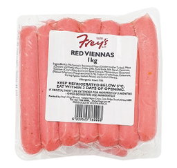 FREYS CATERING RED VIENNAS 1KG Code: CVRU <<< Econo Foods >>>