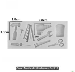 Molde mini herramientas fondant