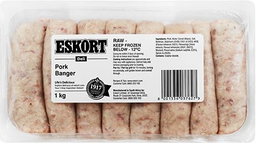 ESKORT PORK BANGER 1KG Code: EPBU <<< Econo Foods >>>