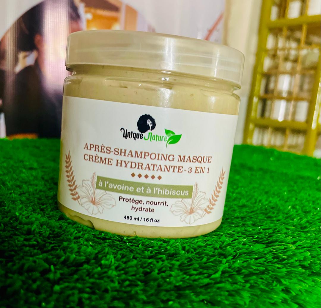 Après-Shampoing Masque Crème Hydratante - 3 En 1