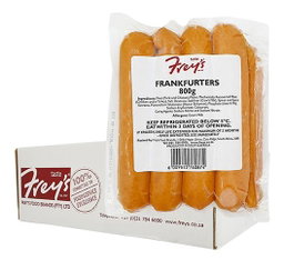 FREYS SHORT FRANKFURTERS 9 X 800G Code: FSB <<< Econo Foods >>>