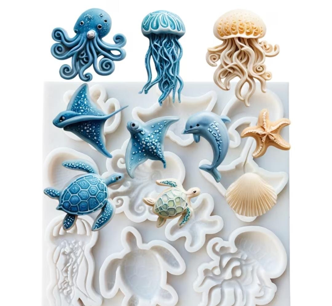 Molde figuras de mar