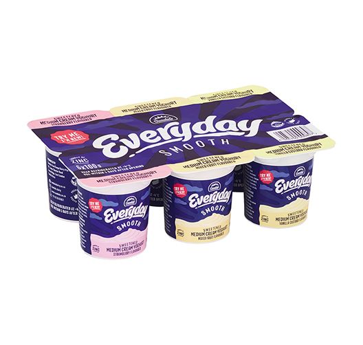 SUNDALE MULTI PACK SMOOTH YOGHURT 6 X 100G Code: SUNYSMP <<< Econo Foods >>>