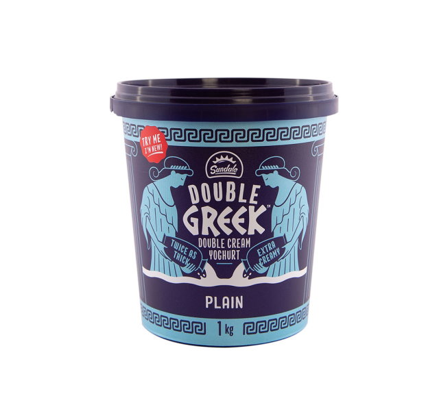 SUNDALE DOUBLE GREEK PLAIN YOGHURT 1LT <<< Econo Foods >>>