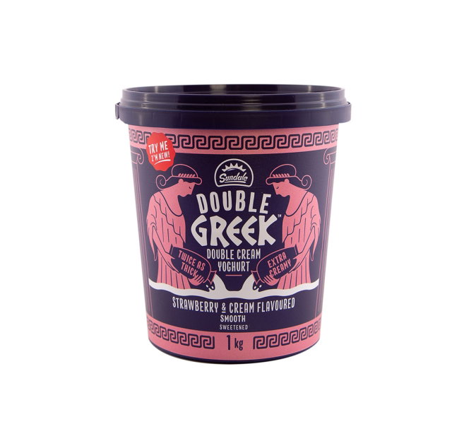 SUNDALE DOUBLE STRAWBERRY/CREAM YOGHURT 1LT <<< Econo Foods >>>