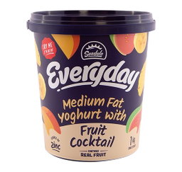 SUNDALE FRUIT COCKTAIL YOGHURT 1LT <<< Econo Foods >>>