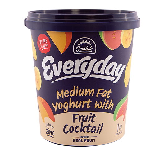 SUNDALE FRUIT COCKTAIL YOGHURT 1LT <<< Econo Foods >>>