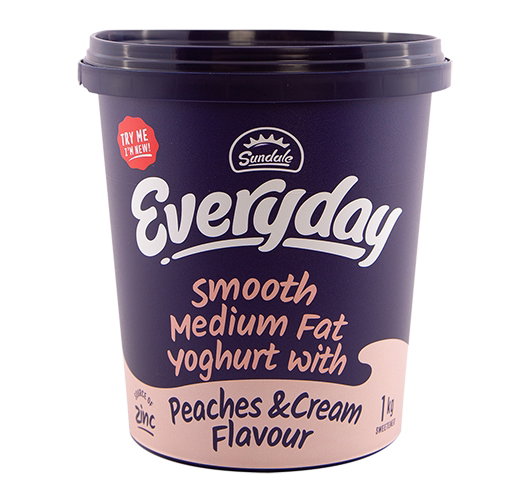 SUNDALE SMOOTH PEACH/C YOGHURT 1LT <<< Econo Foods >>>