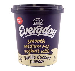 SUNDALE SMOOTH VANILLA YOGHURT 1LT <<< Econo Foods >>>