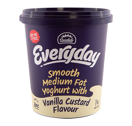 SUNDALE SMOOTH VANILLA YOGHURT 1LT <<< Econo Foods >>>