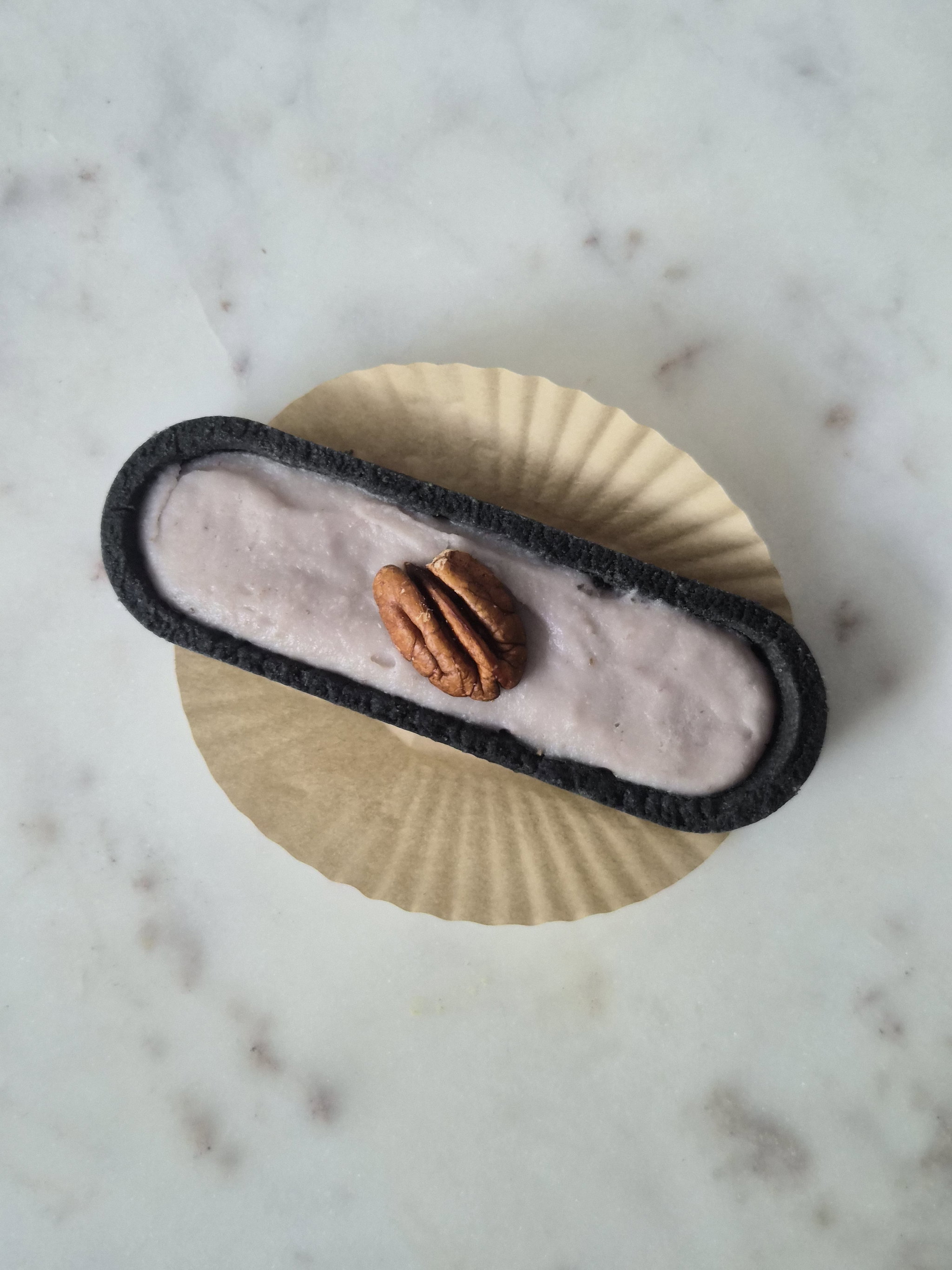 Charcoal Pecan Taro Tart_0