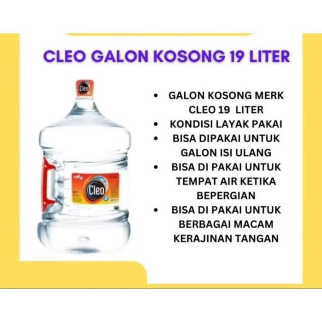 Air Isi Ulang + Galon Cleo